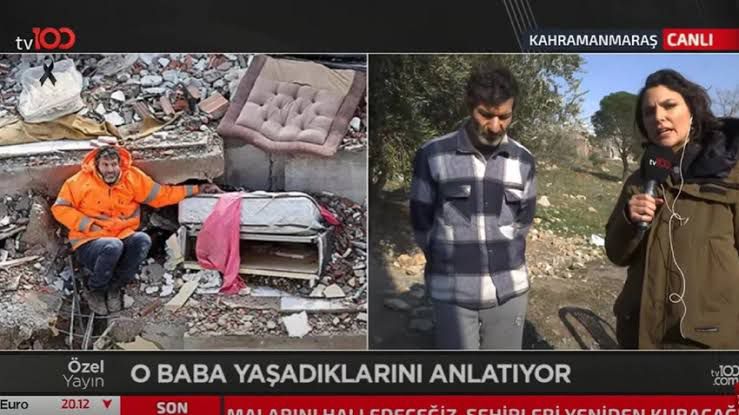 Depremin simgesi olan acılı babaya Ebru Yaşar’dan hem ev, hem de iş imkânı
