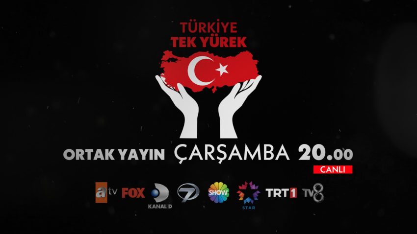 Türkiye Tek Yürek… 8 ulusal kanalın ortak yayınının tanıtımı yapıldı
