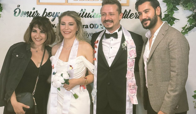 Uğur Güneş oyuncu çiftin nikah şahidi oldu