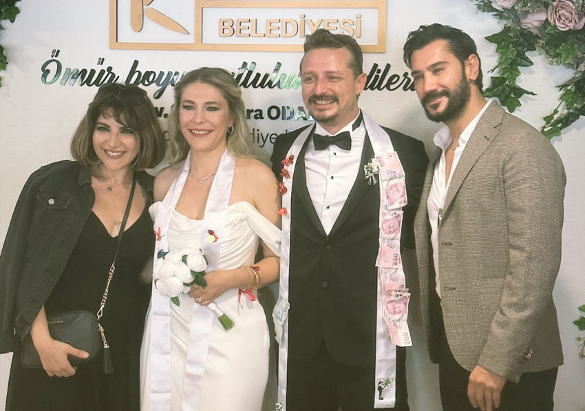 Uğur Güneş oyuncu çiftin nikah şahidi oldu