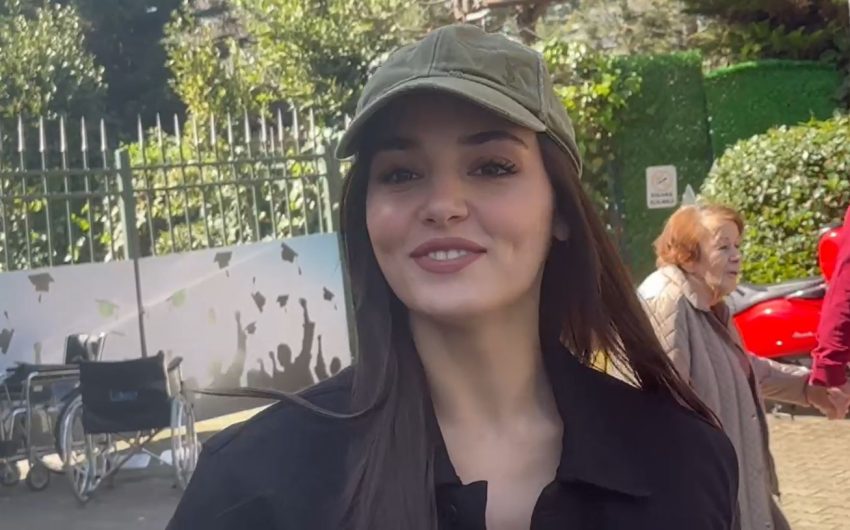 Hande Erçel ile Kerem Bürsin aynı okulda oy kullandı