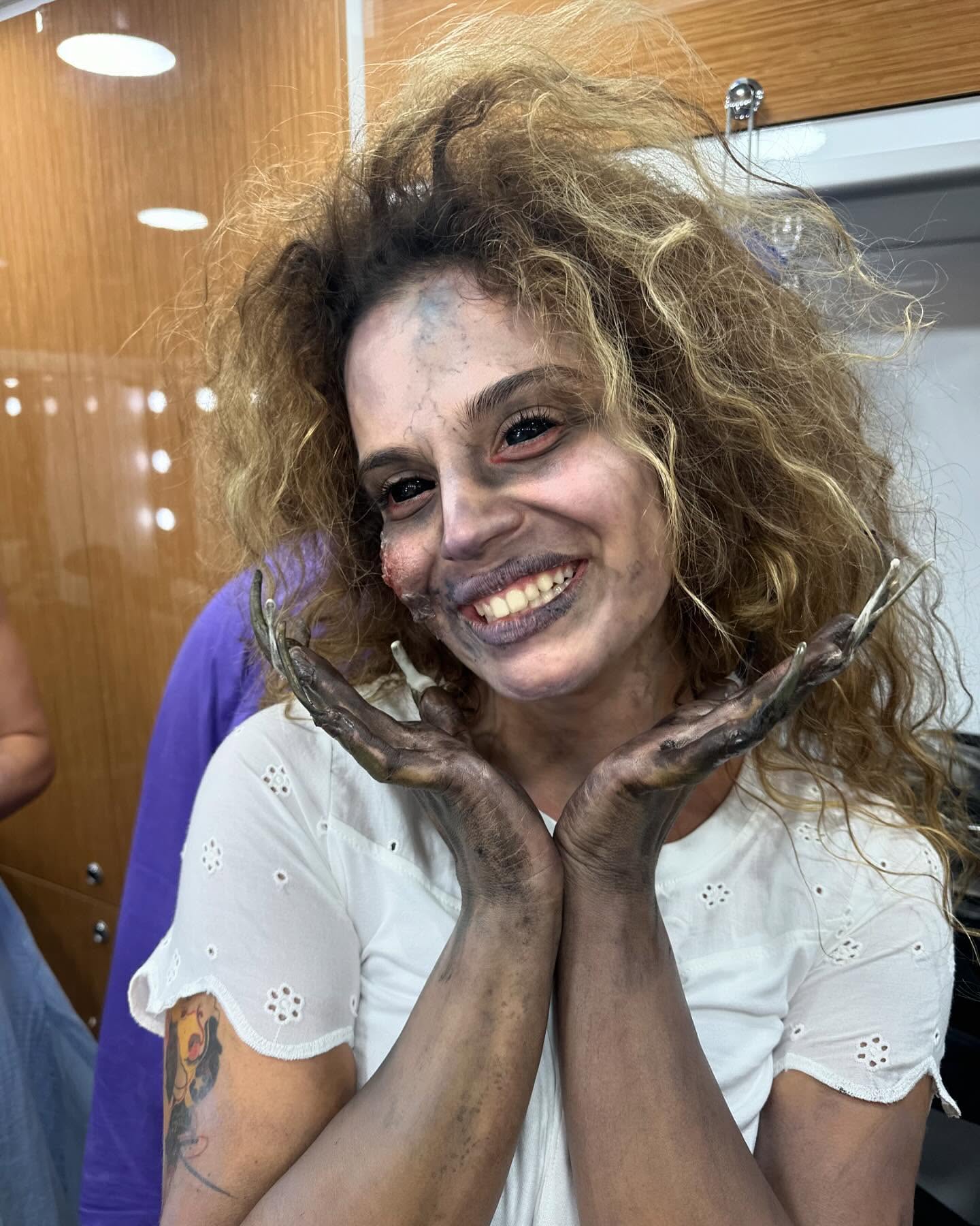 Aslı Bekiroğlunun çok konuşulan zombi makyajı - Birsen Altuntaş