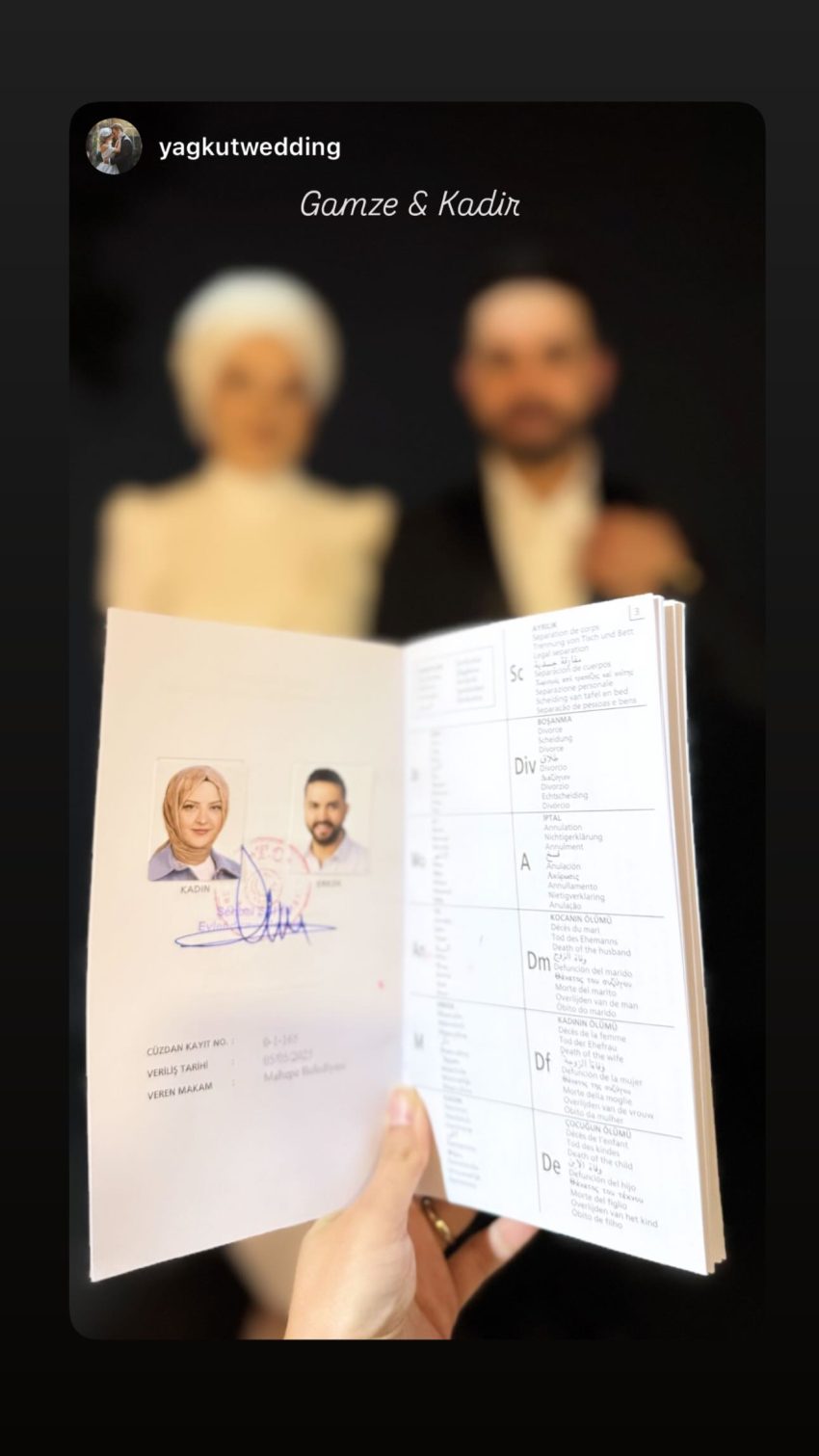 Kadir Ezildi ile Gamze Türkmen nikah tarihi için 5.5.2025’i seçti