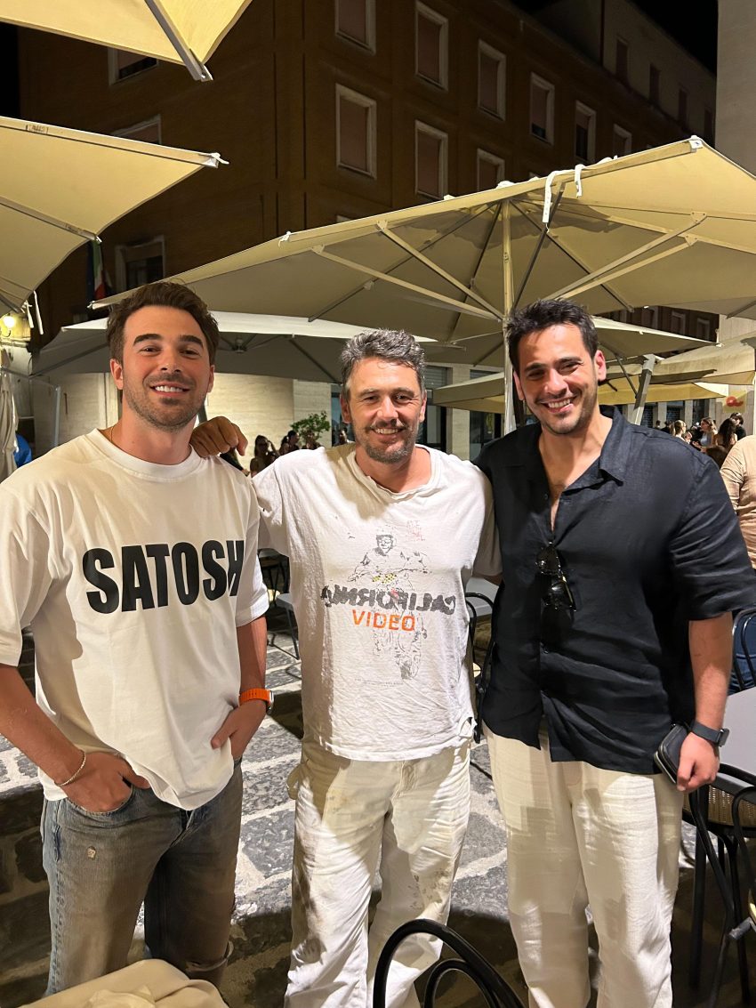 Caner Şahin ve Yusuf Çim İtalya’da James Franco’yla bir araya geldi