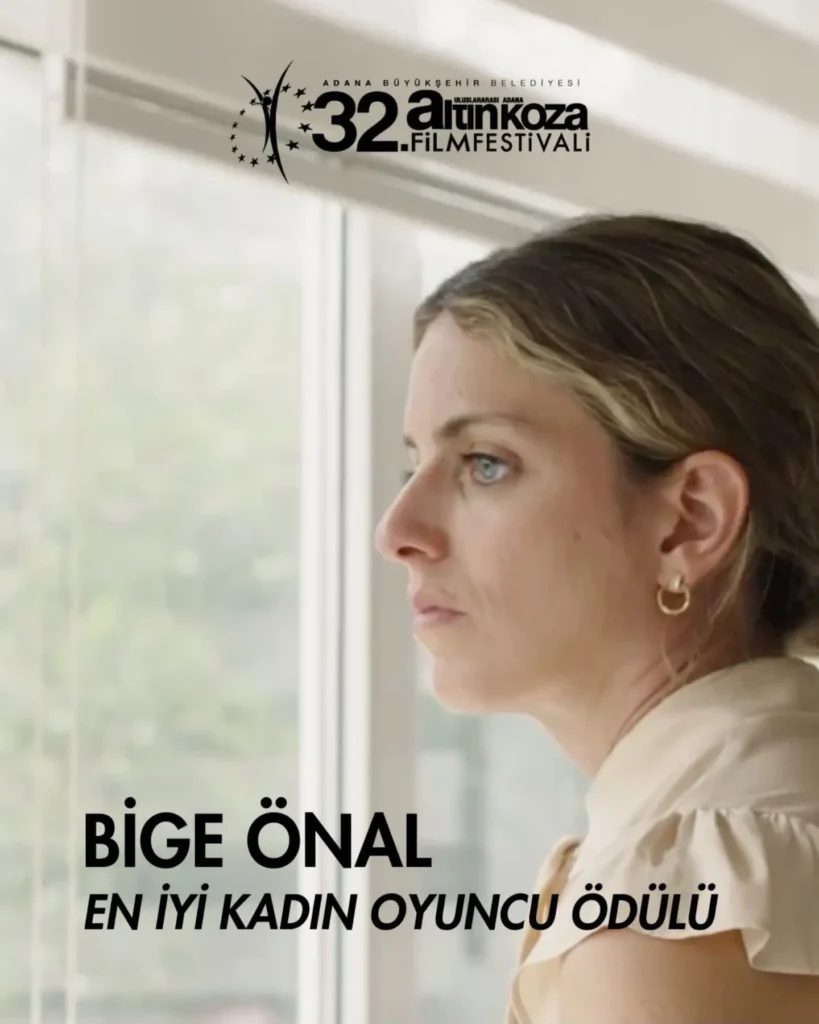 Altın Koza’da En İyi Kadın Oyuncu Ödülü’nü kazanan Bige Önal’dan anlamlı konuşma