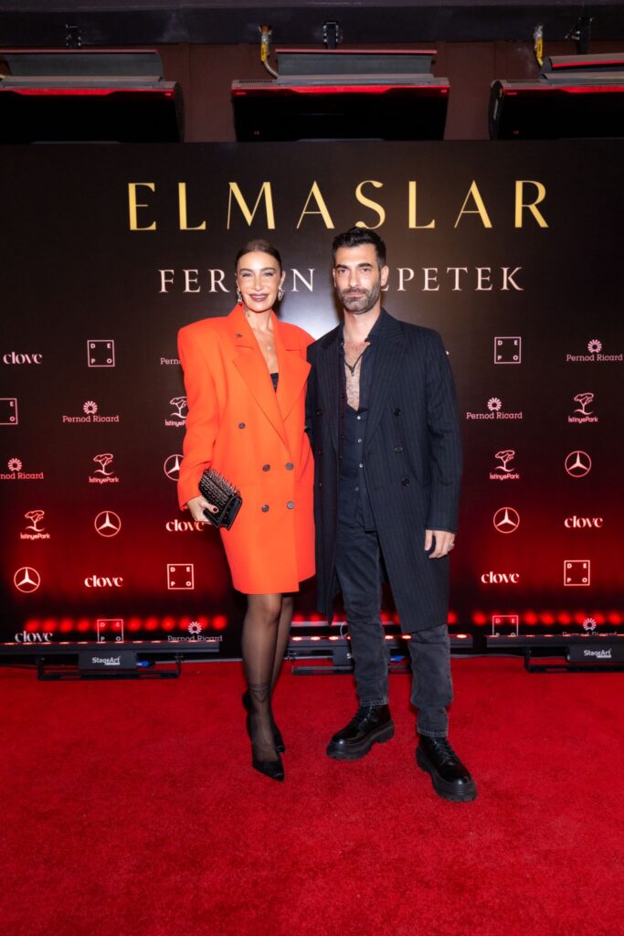 İlker Kaleli ve Sıla çifti Ferzan Özpetek’in “Elmaslar” filminin yemeğinde