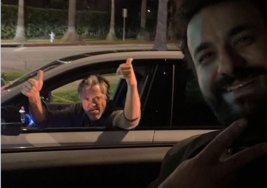 Hasan Can Kaya, trafikte Robert Downey Jr. ile karşılaştı