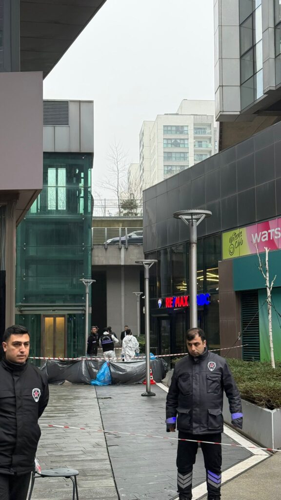16. kattan düşen Erol Köse’nin hayatını kaybettiği olay yerinden ilk görüntü