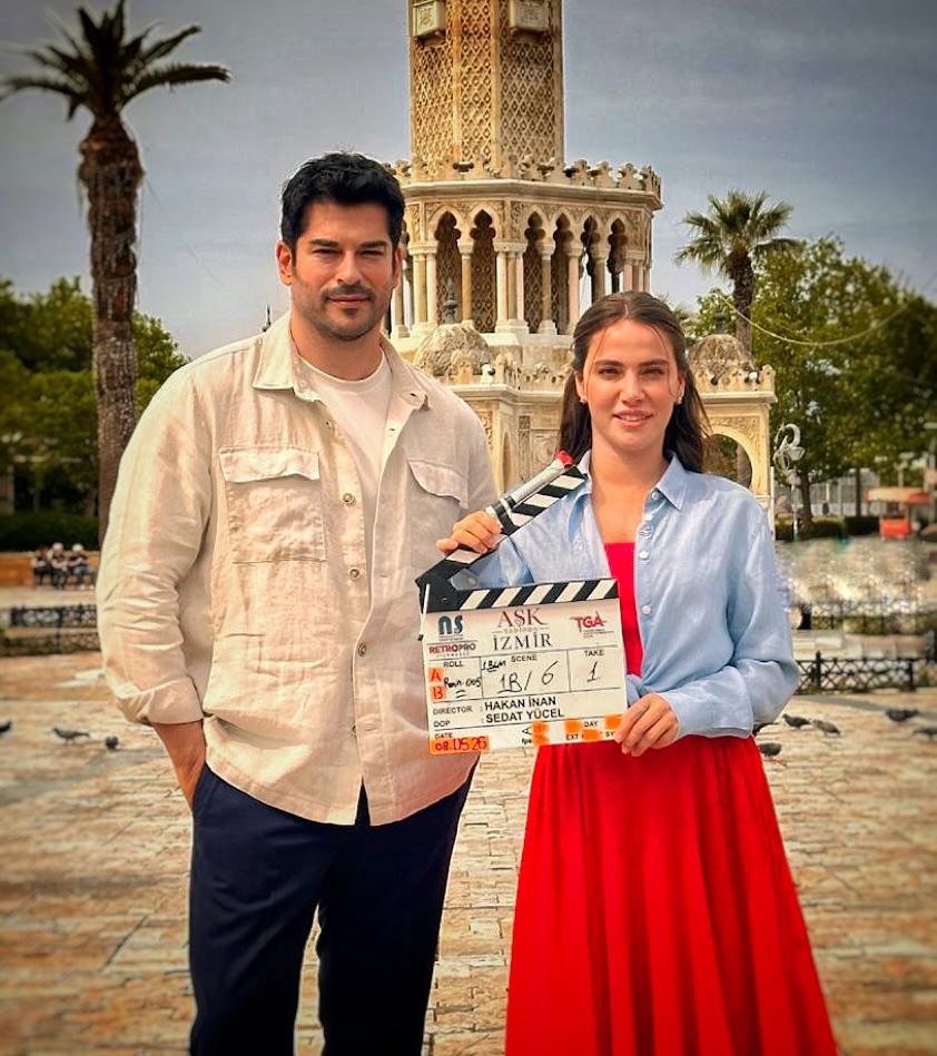 Ceyda Ateş ve Burak Özçivit'li "Go Türkiye" mini dizisi sete çıktı