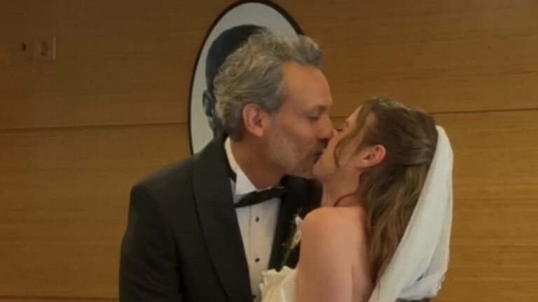 Ünlü oyuncu Nazlı Bulum ile Doruk Kaya evlendi