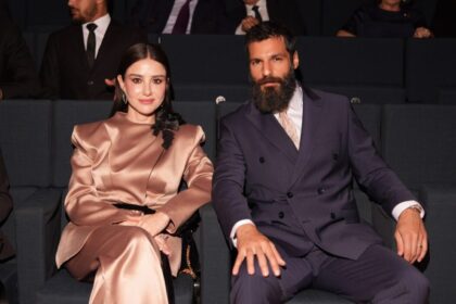 Özge Gürel "44" filminin galası için Bakü'de